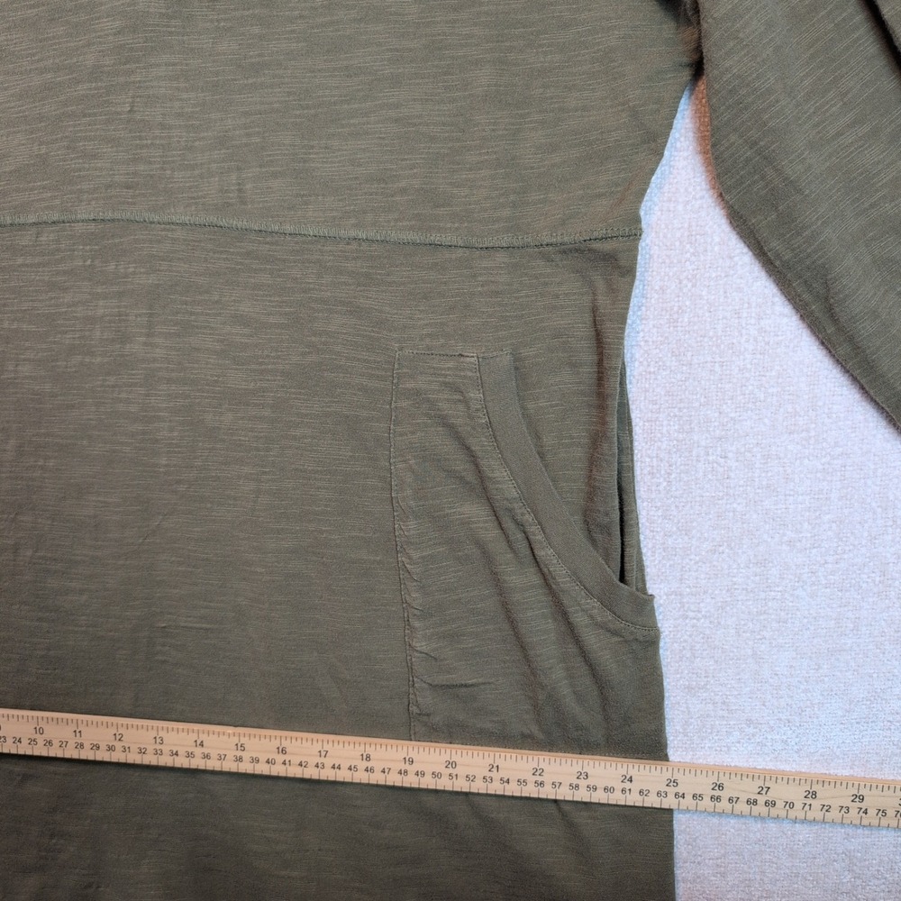 Natural Life Womens Olive Green 100% Cotton V-Neck Long Sleeve Jumpsuit Medium - Picture 7 of 13